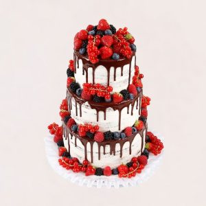 naked cake wild berries Dripp