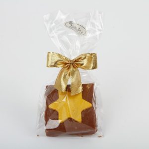 Tischdeko Gianduja Stern eckig