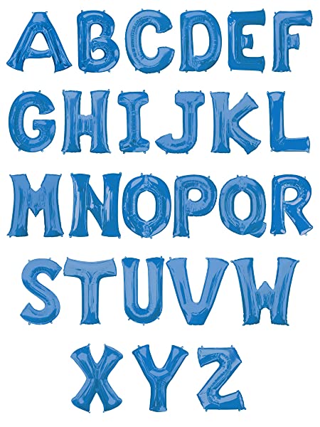 Anagram Folienballon, Buchstabe L, Blau, 86,4 cm – Bild 3