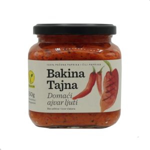 Bakina Tajna domaći ajvar ljuti Hausgemachte Ajvar Scharf  0,55kg