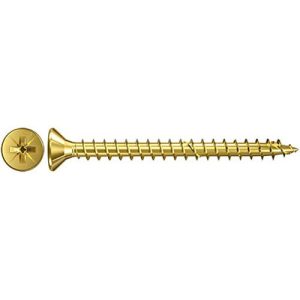 Fischer Power-Fast, 4,5 x 25, Senkkopf VG PZ, Galvanisch Verzinkt, 653197, 100 Stück