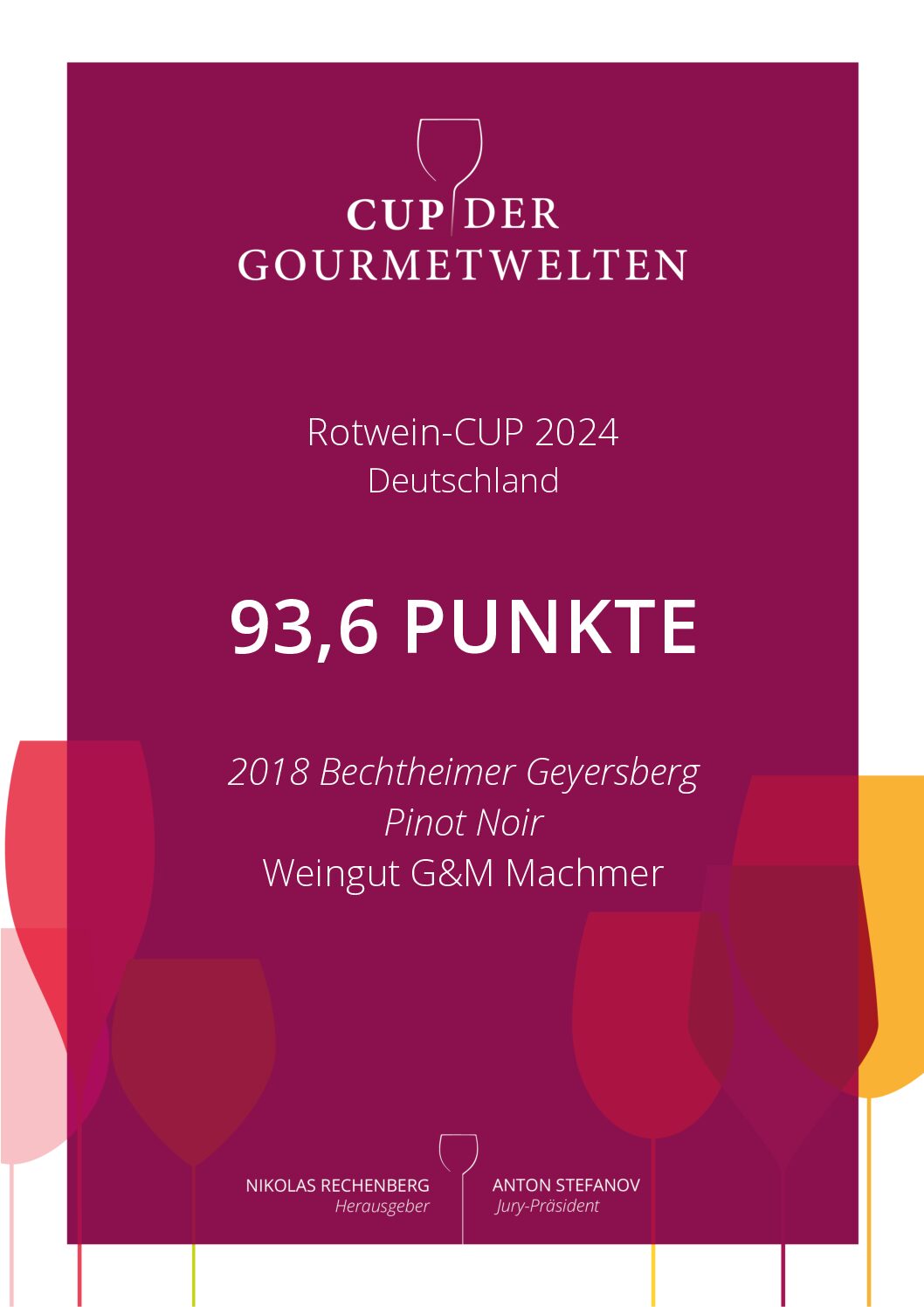 Pinot Noir Rotwein trocken Barrique 2019er – Gold Edition – Bild 4