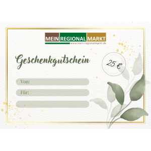 Geschenkgutschein 25 €