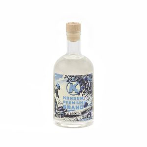 Konsum Premium Brand Zwetschge, 0,5l, Flasche