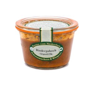 Rindergulasch im Glas, 250g