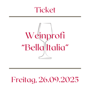 Weinprofi “Bella Italia” – 26.09.2025
