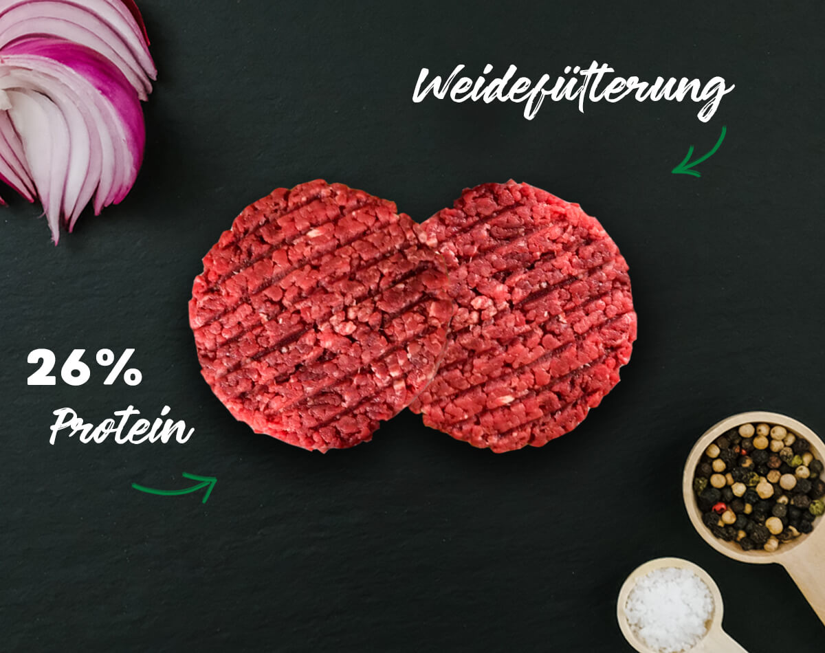 Rinderburger dry-aged vom Märkisch Beef | 4 Stück